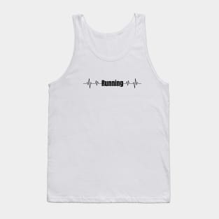 Running ecg - running is life Tank Top